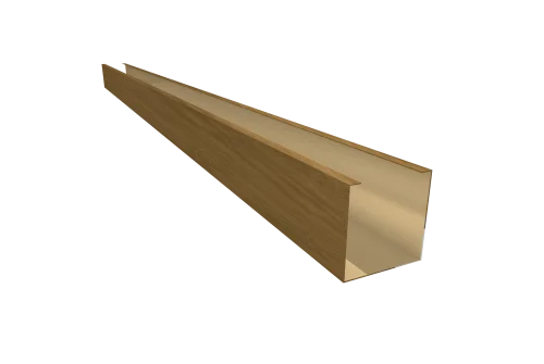 Кубообразная рейка GL Ш50/В50 Honey Wood Zn 0,45 L=3м