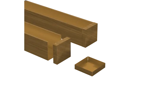 Заглушка 50х50 Honey Wood Zn 0,45