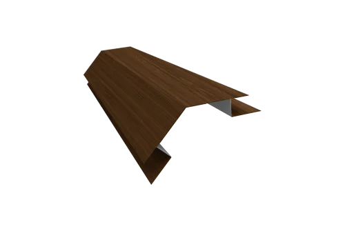 Планка угла внешнего сложного 135 градусов Блок-Хаус new Grand Line 0,45 Print Elite Choco Wood TwinColor (2м)
