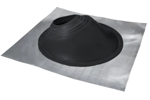 Проходной элемент MF угловой №3.1 (280-460мм) +185 EPDM (металлический неокрашенный фланец) темно-серый