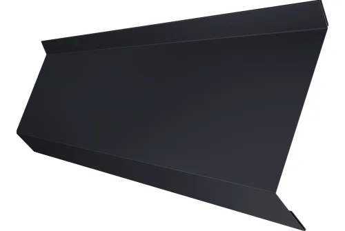 Планка примыкания в штробу 60 0,5 Satin Matt TX RAL 7024 мокрый асфальт (3м)
