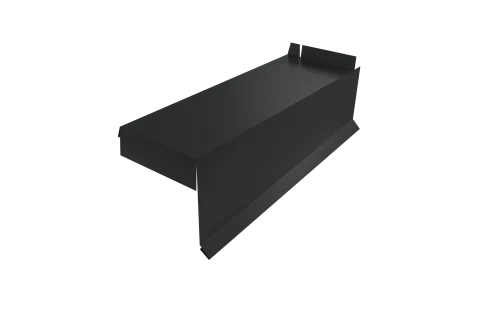 Планка торцевая сегментная Квадро профи Правая стартовая 0,5 Satin Matt TX RAL 7016 антрацитово-серый