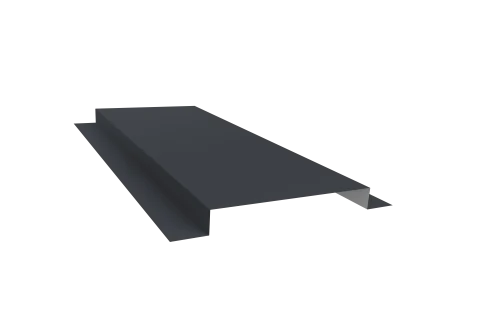 Планка кожуха сегментного 150 0,5 Satin Matt TX RAL 7024 мокрый асфальт (3м)
