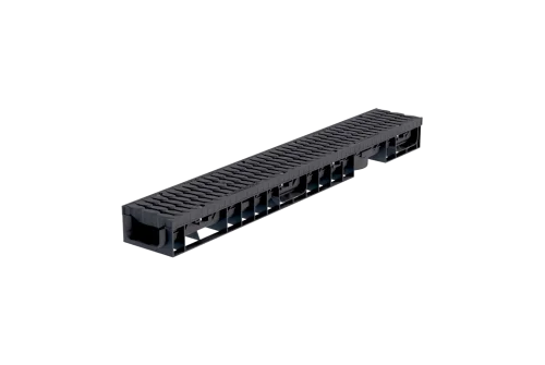 Лоток водоотводный пластиковый Аquastok Master DN100 H70 класс нагрузки B125 (комплект) 1000х148х70 (110701)