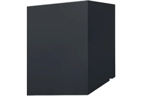 Кожух скатный д810/ш500/в1-730/в2-560 0,5 Satin Matt TX с пленкой RAL 7024 мокрый асфальт
