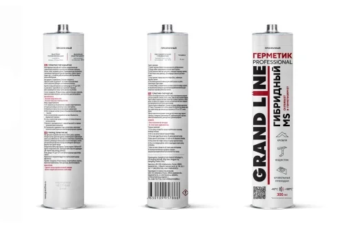 Герметик Grand Line Professional гибридный MS 300мл прозрачный