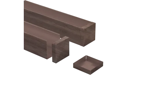 Заглушка 50х50 White Wood Zn 0,45