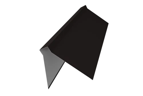 Планка конька плоского 220х50х220 0,5 Satin Matt TX RAL 9005 черный (3м)