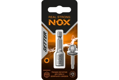 Ключ-насадка магнитная Nox Nut Setter 12x48мм карта (551201)