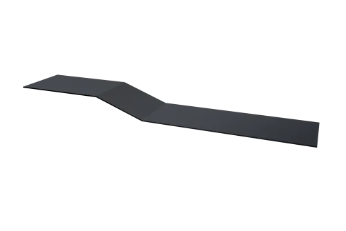 Планка крепежная фальц 0,4 PE с пленкой RAL 7024 мокрый асфальт (2м)