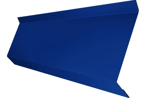 Планка примыкания в штробу 60 0,4 PE с пленкой RAL 5005 сигнальный синий (3м)