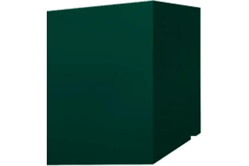 Кожух скатный д1090/ш415/в1-1440/в2-690 0,45 PE с пленкой RAL 6005 зеленый мох