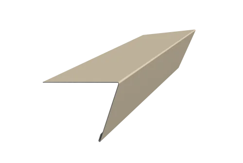 Планка капельник обратный 105х80 Фартук S16 0,45 PE с пленкой RAL 1015 светлая слоновая кость (3м)
