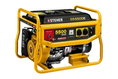 Генератор бензиновый Steher с электростартером 5500 Вт (GS-6500E)