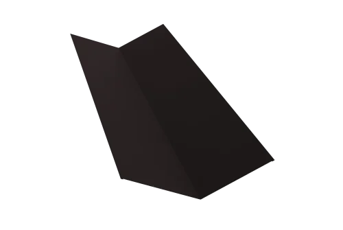 Планка ендовы верхней 145х145 0,5 Satin Matt TX RAL 9005 черный (3м)