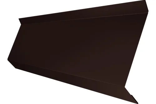 Планка примыкания в штробу 60 0,4 PE-Double с пленкой RAL 8017 шоколад (3м)