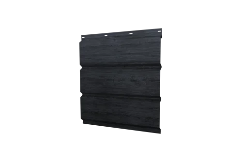 Софит металлический Grand Line без перфорации 0,45 Print Premium с пленкой Grey Wood TwinColor
