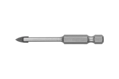 Сверло по стеклу и кафелю Зубр (d6мм), 2x кромка, Hex 1/4 (29840-06)