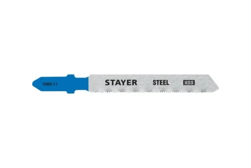 Полотно для электролобзика Stayer Professional T118G 50x1,1мм по металлу ,Т-хвостовик, HSS сталь 2шт (15993-1.1_z02)