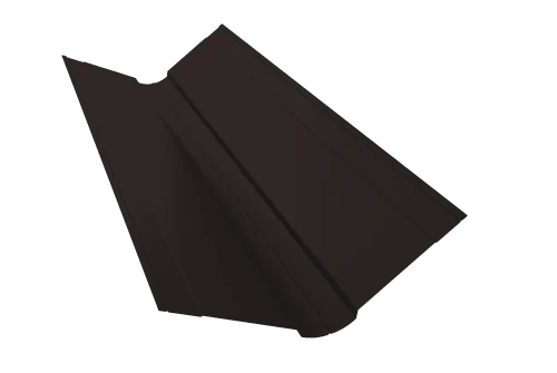 Планка ендовы верхней фигурной 150x150 0,45 Drap TR RAL 9005 черный (3м)