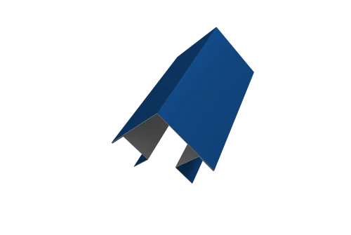 Угол внешний сложный Кликфальц Pro 0,45 PE с пленкой RAL 5005 сигнальный синий (2м)