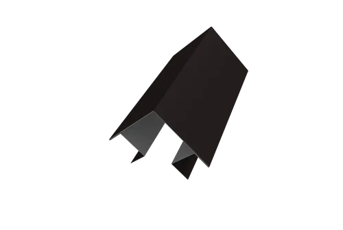 Угол внешний сложный Кликфальц Pro 0,5 Satin Matt TX RAL 9005 черный (3м)