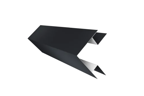 Угол внешний сложный фальц 0,5 Drap TX RAL 7024 мокрый асфальт (2м)