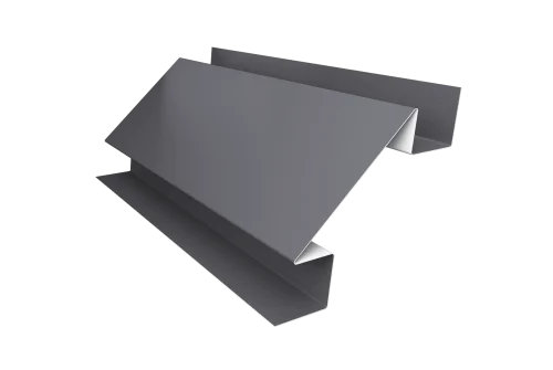 Угол внутренний сложный фальц 0,5 Satin с пленкой RAL 7004 сигнальный серый (3м)