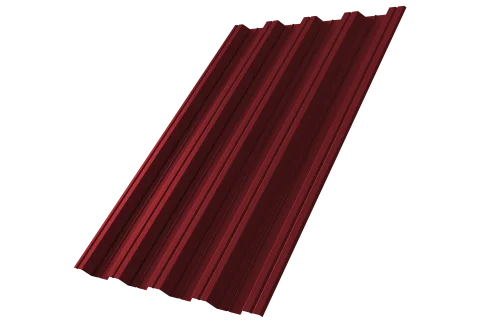 Профнастил НС44R 0,5 Satin Matt RAL 3005 красное вино GrandLine – Столица крыш