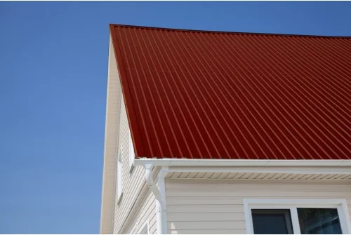 Профнастил НС44R 0,5 Satin Matt RAL 3005 красное вино GrandLine – Столица крыш