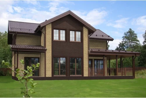 Металлочерепица Классик ("Classic") v01 0,5 Satin RAL 8017 шоколад GrandLine – Столица крыш