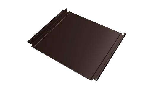 Кликфальц Double Pro Grand Line 0,5 Drap TX с пленкой на замках RAL 8017 шоколад – Столица крыш