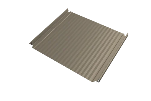 Кликфальц Double Pro Gofr Grand Line 0,5 Satin с пленкой на замках RAL 1015 светлая слоновая кость – Столица крыш