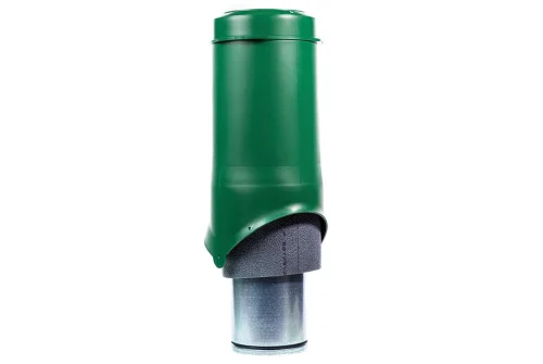 Выход вентиляции Krovent Pipe-VT 150/700 изолированный зеленый