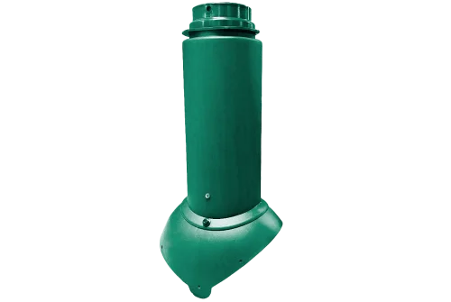 Выход канализации Krovent Pipe-VT 110/125 Изолированный зелёный