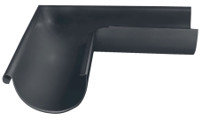 Угол желоба для системы Optima круглый матт 125/90