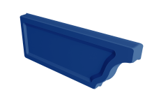 Заглушка желоба левая для водостока Vortex Project