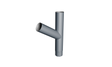 Тройник трубы в водосточной системе Vortex Mix