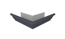 Угол желоба внешний для водостока Vortex Lite Matt