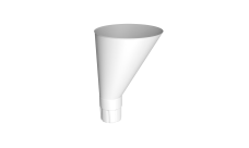 Воронка круглая для водостока Vortex Mix